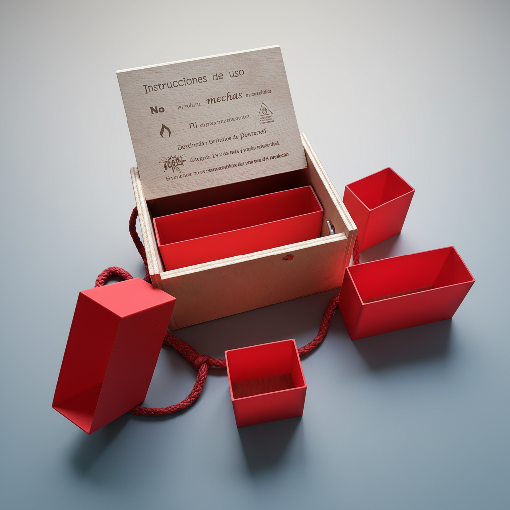 Clasificador para cajas de petardos