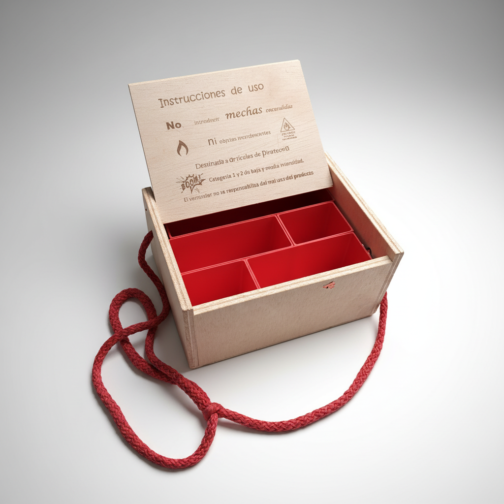 Clasificador para cajas de petardos